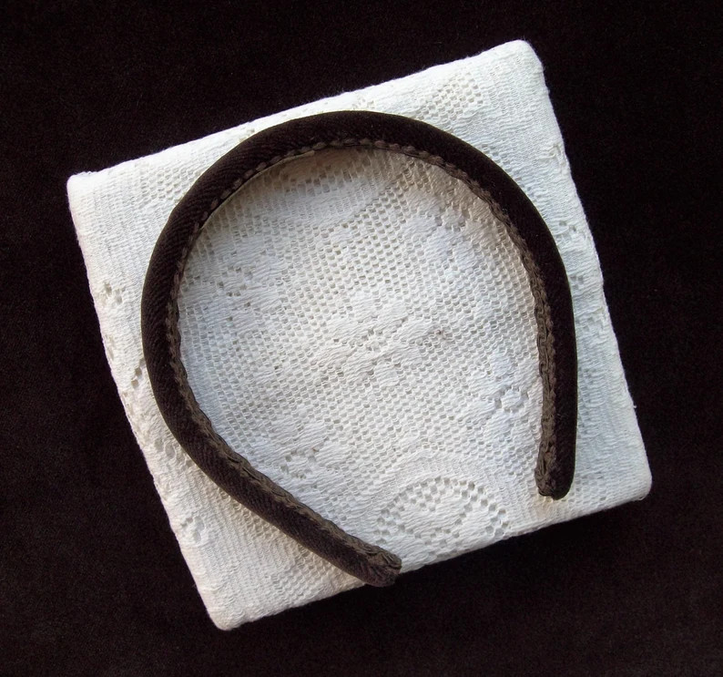 Little Brown Velvet Headband - Etsy | Etsy (US)