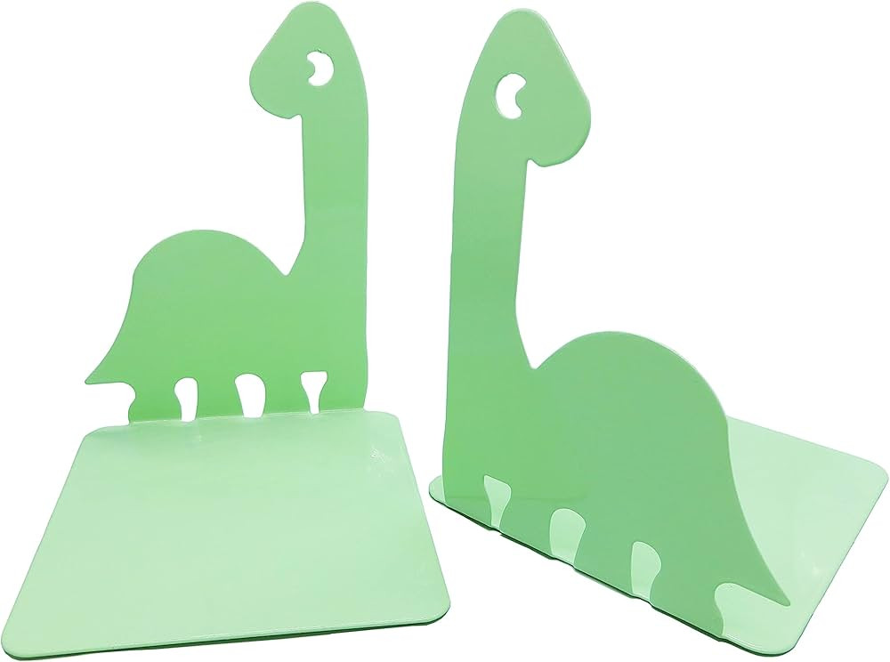 Artkingdome Cartoon Dinosaur Bookends, Book Ends Racks Stand, Nonskid Slip Dino Reading Room Deco... | Amazon (US)