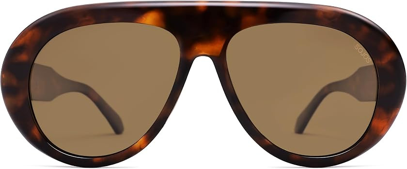 SOJOS Trendy Oversized Polarized Aviator Sunglasses Womens Men Retro Vintage 70s Style UV Protect... | Amazon (CA)
