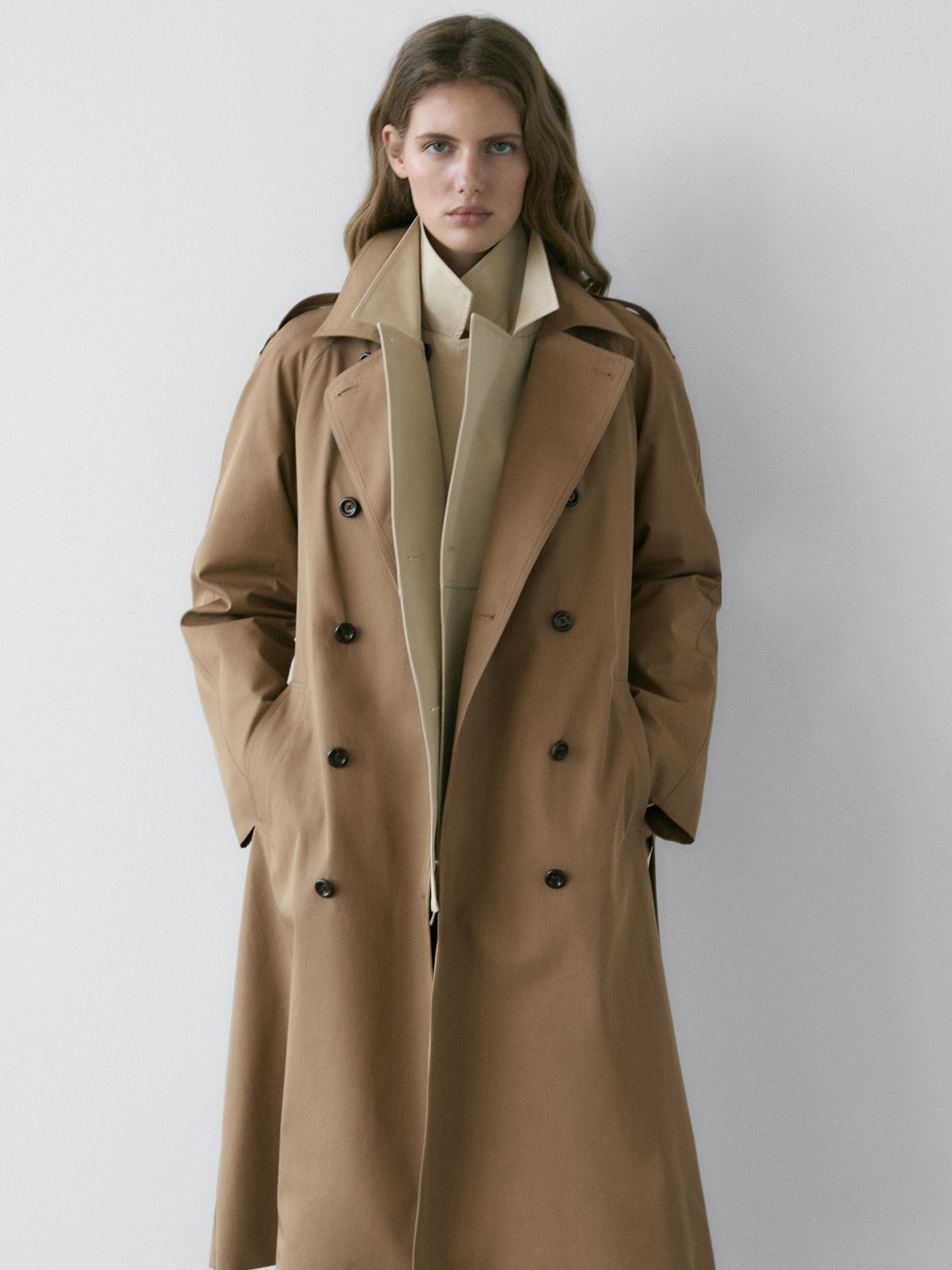 Trenchcoat aus 100 % Baumwolle | Massimo Dutti DE