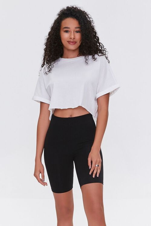 Cotton-Blend Biker Shorts | Forever 21 (US)