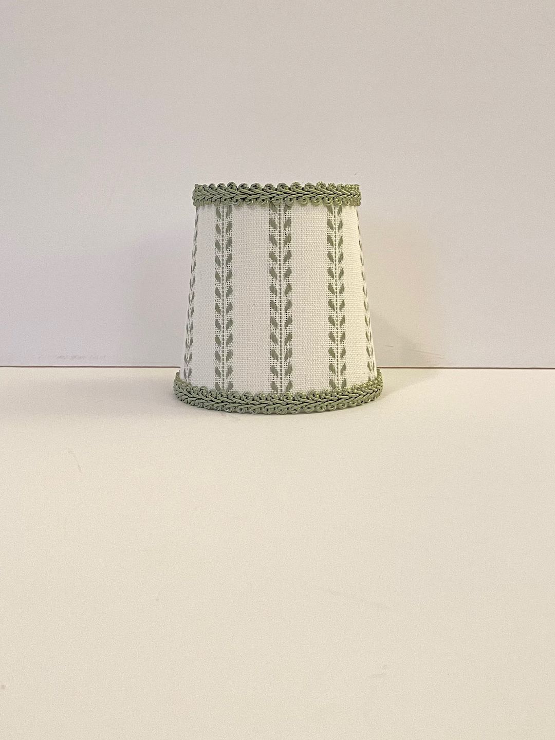 Sage Green and Ivory Dobby Striped Sconce/chandelier Lamp Shade small Size - Etsy | Etsy (US)