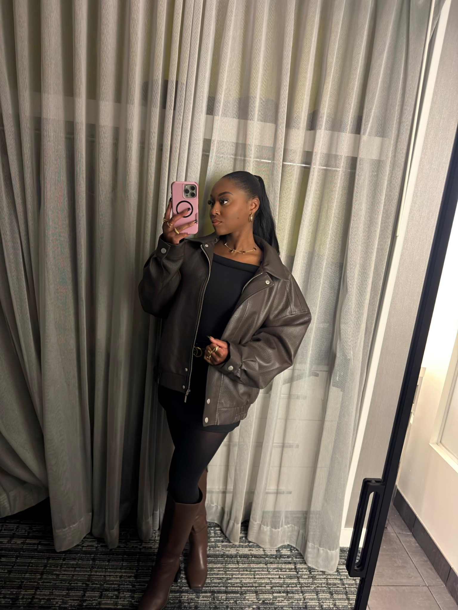 Chocolate leather season 🤎

fall outfit ideas, brown outfit inspo, fall fashion 2025, brown aesthetic outfit, fall wardrobe essentials, chic fall outfit, neutral fall look, brown leather jacket outfit, mini skirt fall outfit, knee high boots style, fall outfit inspiration, cozy fall fashion

#LTKBeauty #LTKShoeCrush #LTKStyleTip