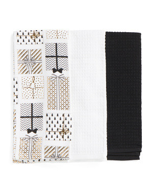 3pk Chic Presents Metallic Towel Set | TJ Maxx