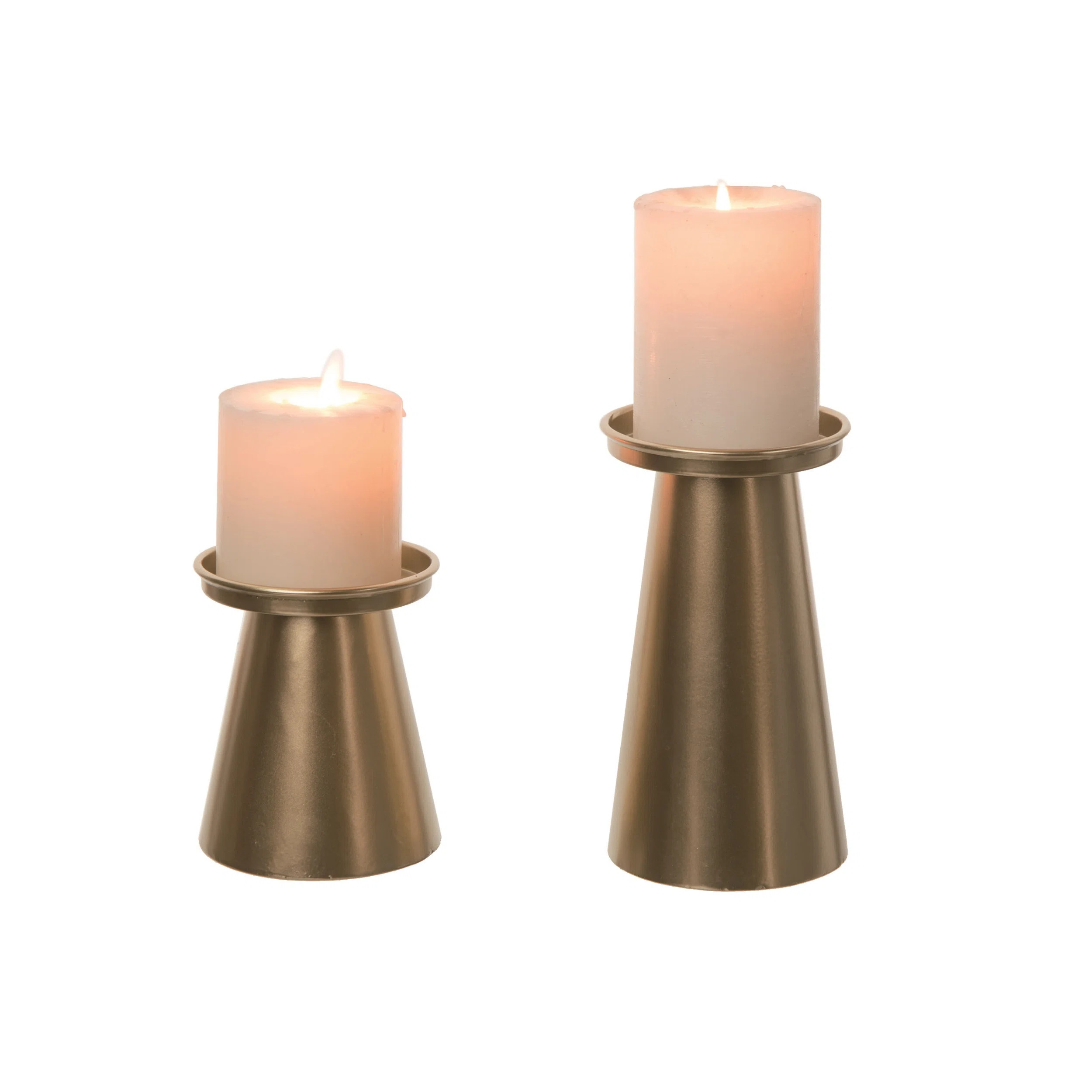 Everly Quinn 2 Piece Metal Tabletop Candlestick Set | Wayfair | Wayfair North America