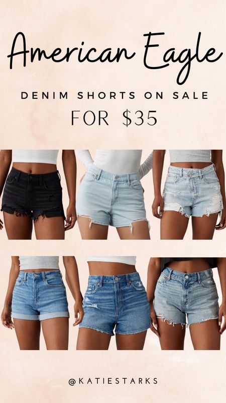 Denim shorts are on a major sale at American Eagle! All marked down to $35n

#LTKStyleTip #LTKSaleAlert #LTKFindsUnder50
