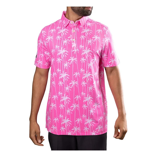 Men's Sunday Swagger Stylin' Polo Medium Pink | Scheels