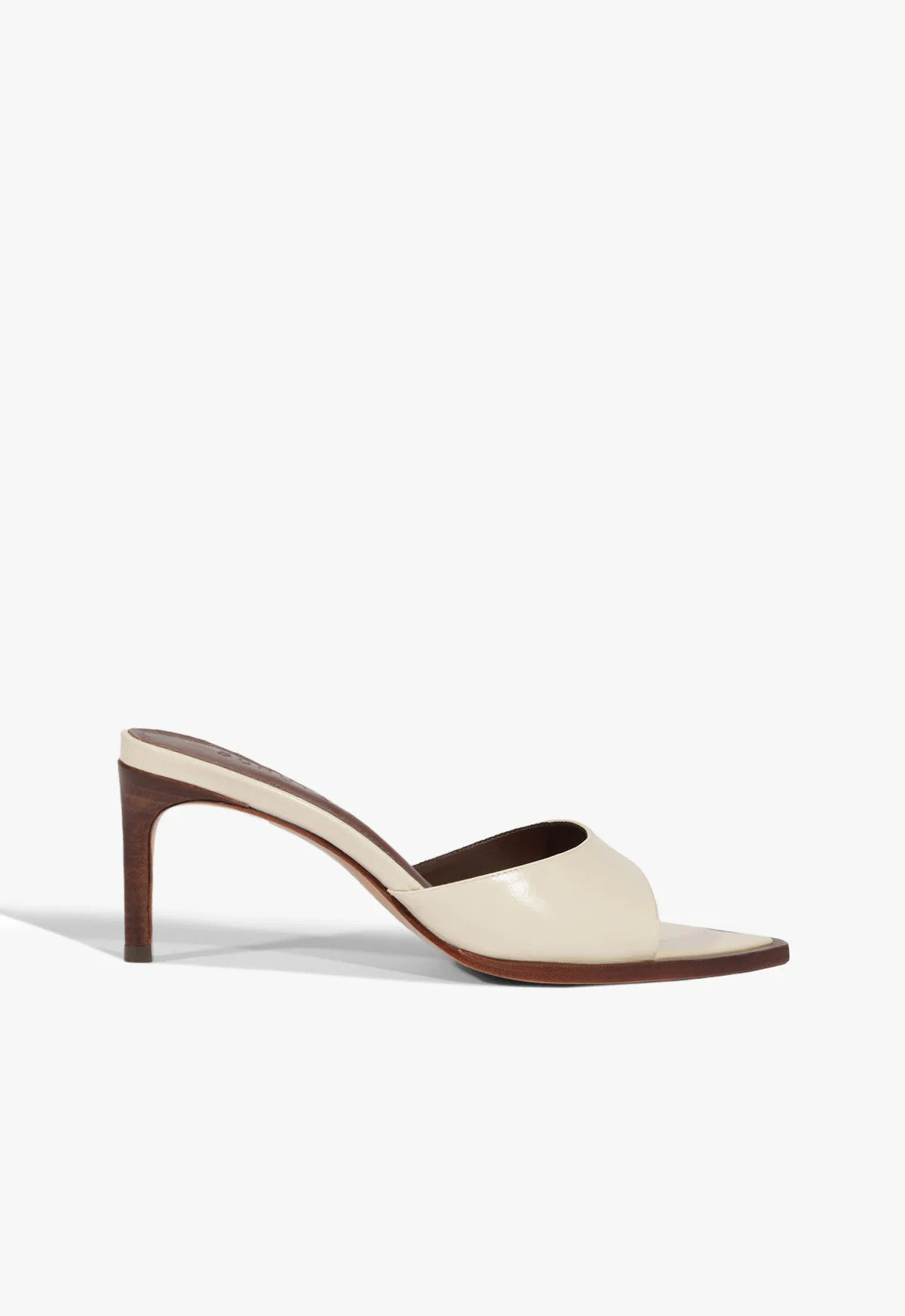 Elise White Mid Stiletto Heel Sandal | Schutz (US)