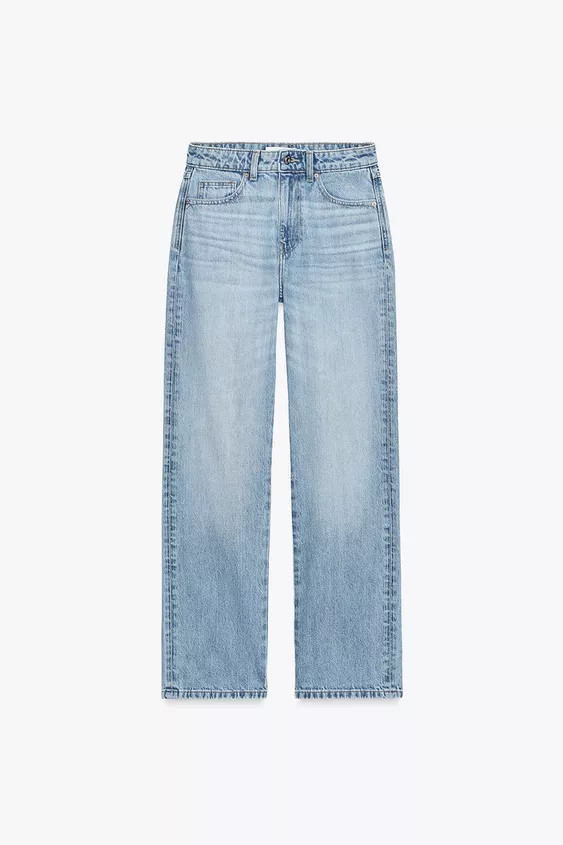 JEANS Z.03 REGULAR FIT HIGH-WAIST LONG LENGTH | Zara UK