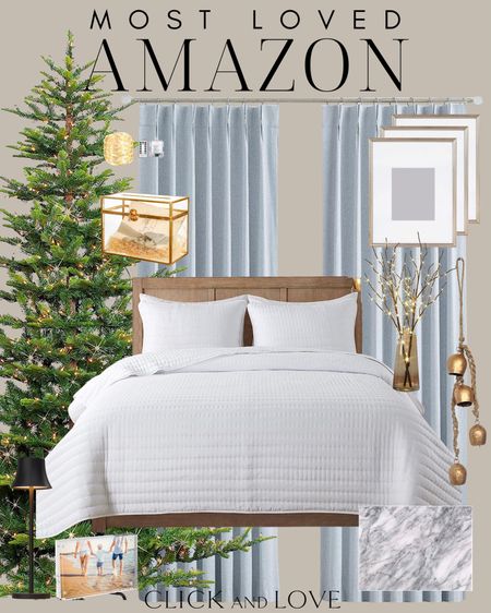 Most loved Amazon finds from last week! The same affordable quilt that y’all can’t quit, plus a few other holiday home decor pieces  

King bedding, queen bedding, white quilt under $50, washable bed set, light up branches, Christmas decor, acrylic picture frames, twinkle lights, faux Christmas tree, holiday decor, gift ideas, silver matted picture frames

#LTKfindsunder100 #LTKhome #LTKstyletip