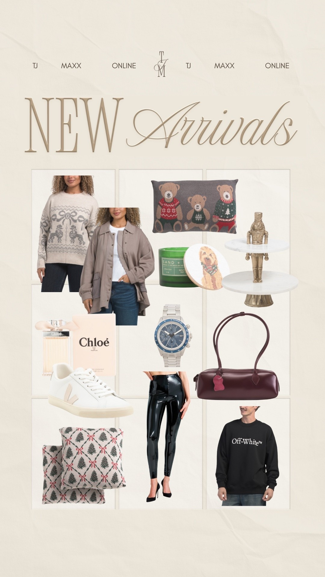 TJMAXX online new arrivals. cozy knits, chic neutrals, designer deals + holiday home finds.  target finds, amazon finds, walmart home, affordable home, cb2 dupe, studio mcgee, crate and barrel dupe, pottery barn dupe, home roundup, target home decor, target home, amazon home, walmart finds, martha stewart aesthetic, mongolian cashmere oversized sweater, equestrian style, dinner party, cherry vibe, fall wedding, farm cottage, polka dots, mini desserts, grandmacore home, tjmaxx, tjmaxx finds, tjmaxx online, tjmaxx new arrivals, tjmaxx home, tjmaxx decor, tjmaxx haul, tjmaxx gifts, designer dupes, luxe for less, quiet luxury, cozy winter style, neutral aesthetic, holiday home, gift ideas, capsule wardrobe #LTKGiftGuide #LTKHoliday #LTKCyberWeek

#LTKGiftGuide #LTKHoliday #LTKCyberWeek