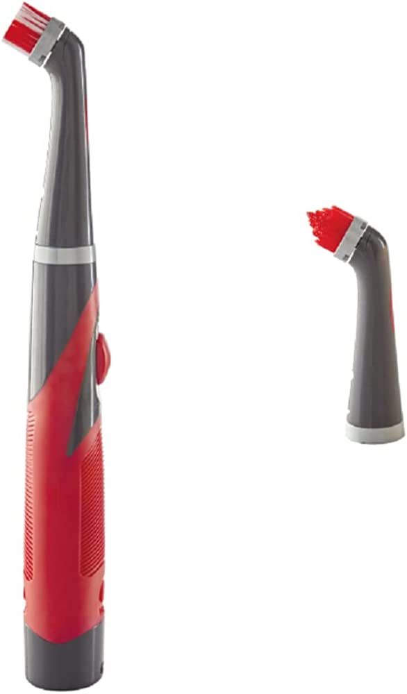 Rubbermaid Reveal Power Scrubber and Grout Head for Household Cleaning, Gray/Red, Multi-Purpose S... | Amazon (US)