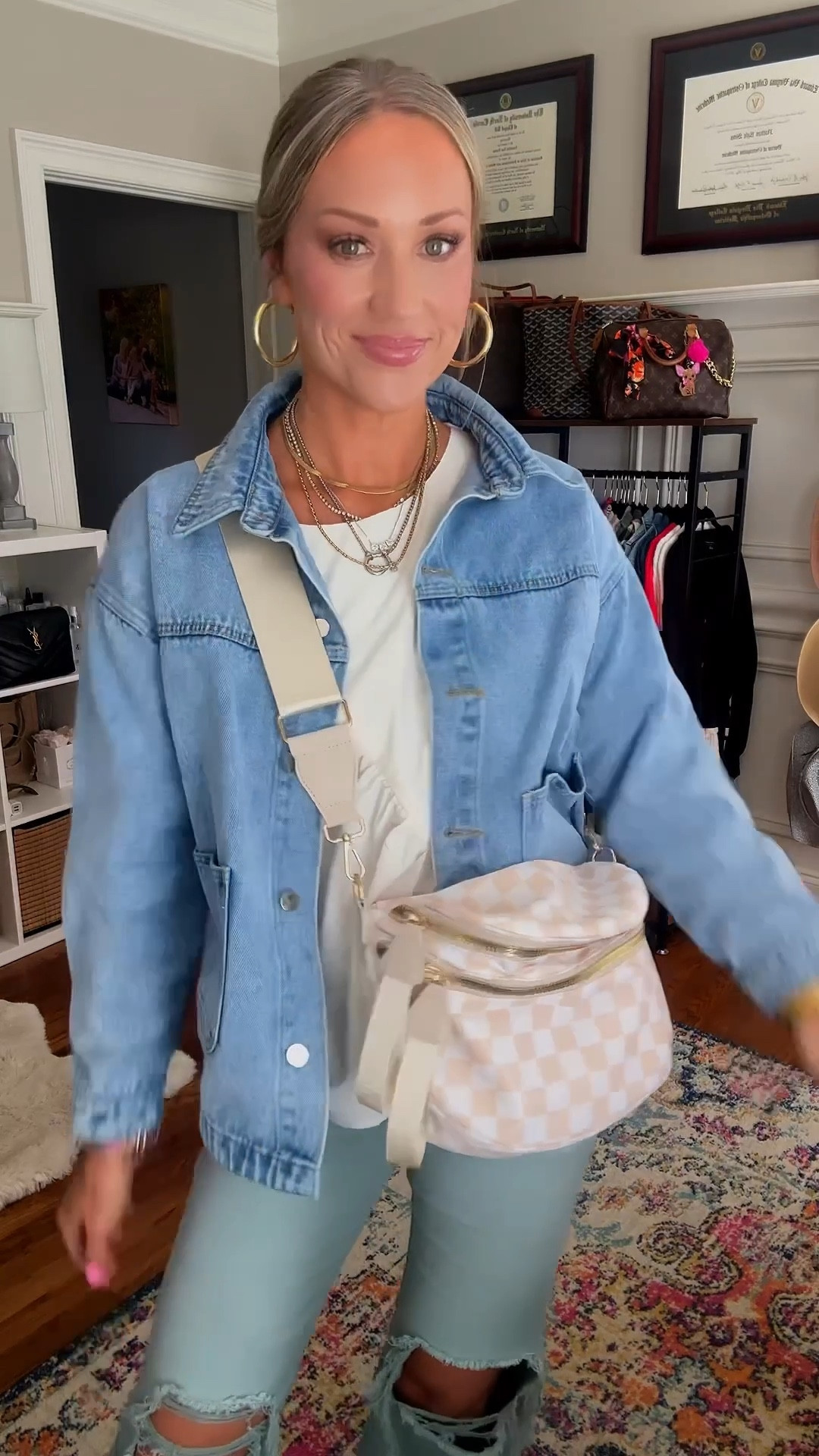 Wearing size M in everything (size 6 in green jeans!)  Perfect summer to fall transition set! 

#LTKFindsUnder50 #LTKOver40 #LTKFindsUnder100