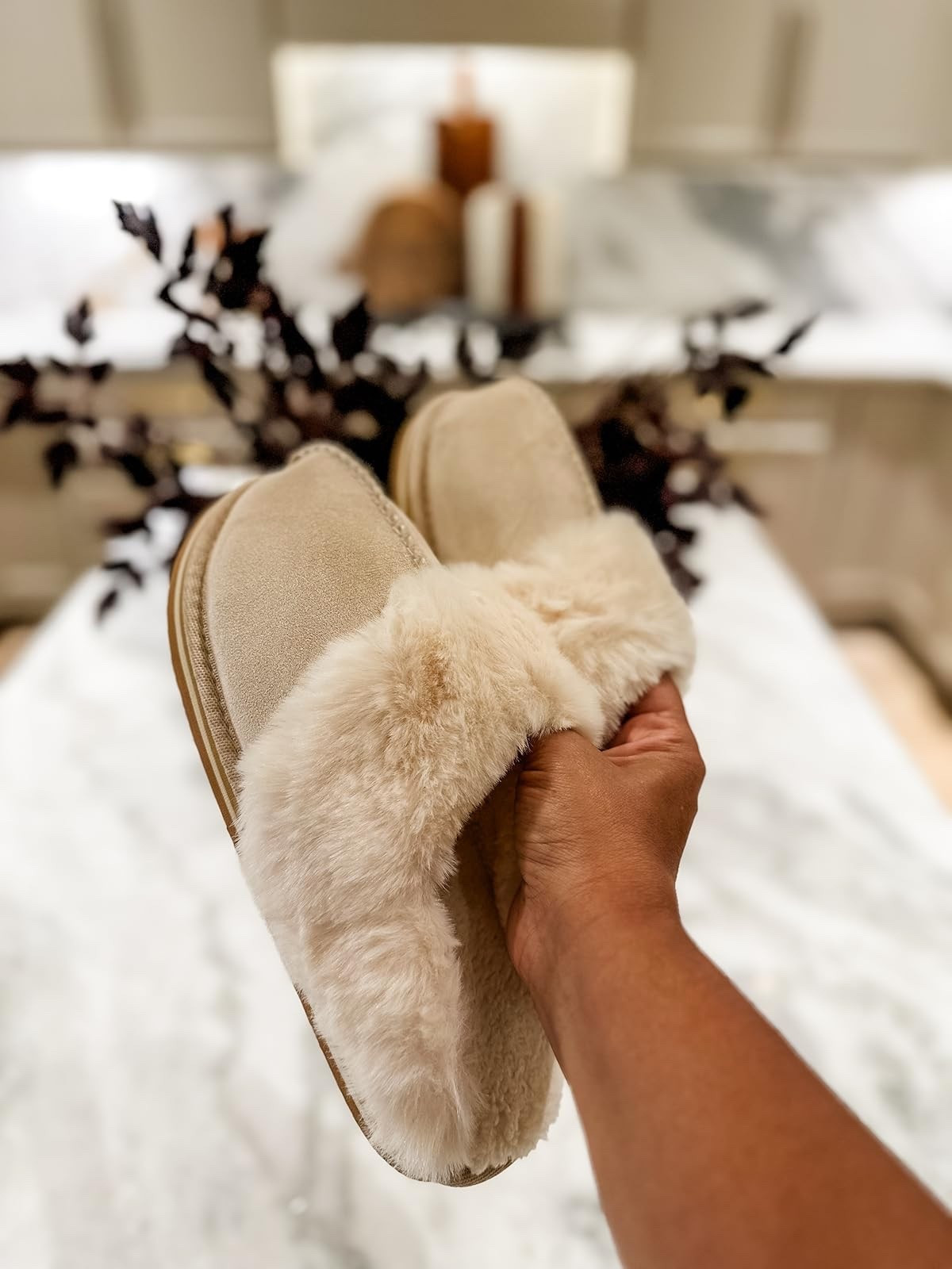 Snuggle up in these super comfy slippers. They're perfect for lounging around the house. True to size.

#LTKHoliday #LTKPlusSize #LTKShoeCrush