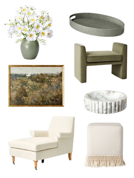 I want one of everything!








Chaise lounge, living room, modern farmhouse, marble bowl, faux flowers, florals, bench ottoman, wall art, landscape art, tray, bedroom, grand millennial, studio McGee, Target, threshold, 

#LTKFind #LTKunder100 #LTKhome