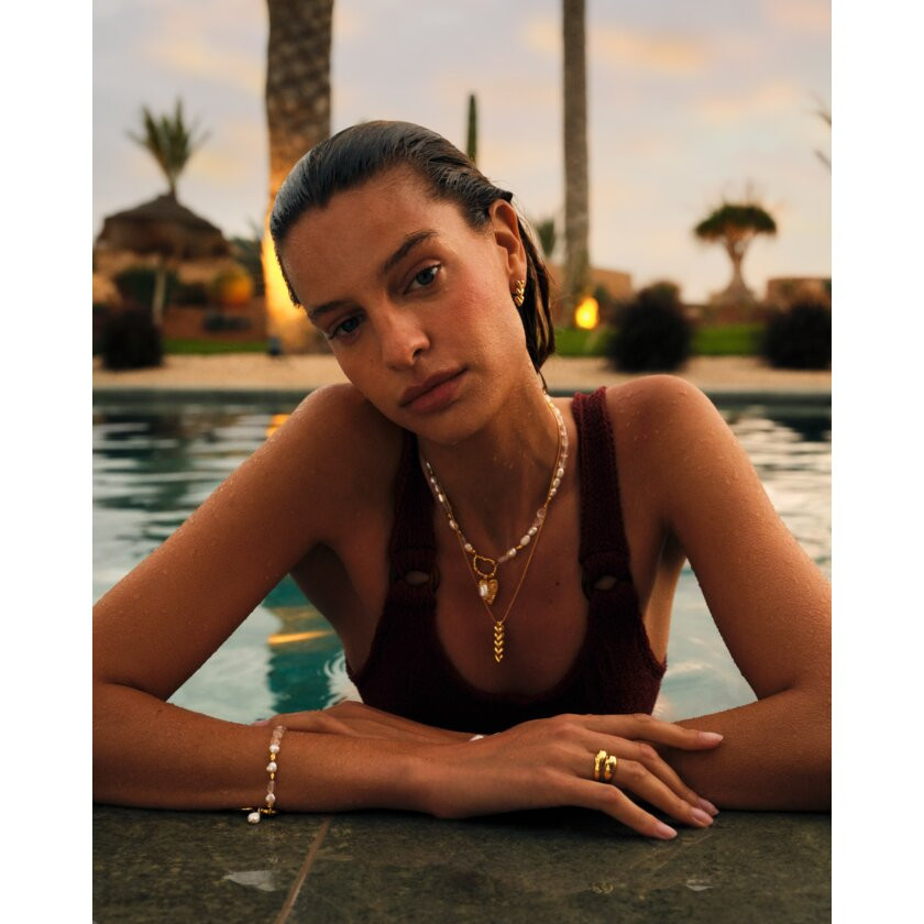 Pearla Solesi Waterproof Gold Necklace | Katie Loxton Ltd. (UK)