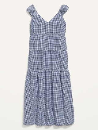 Tiered Seersucker All-Day Dress for Women | Old Navy (US)