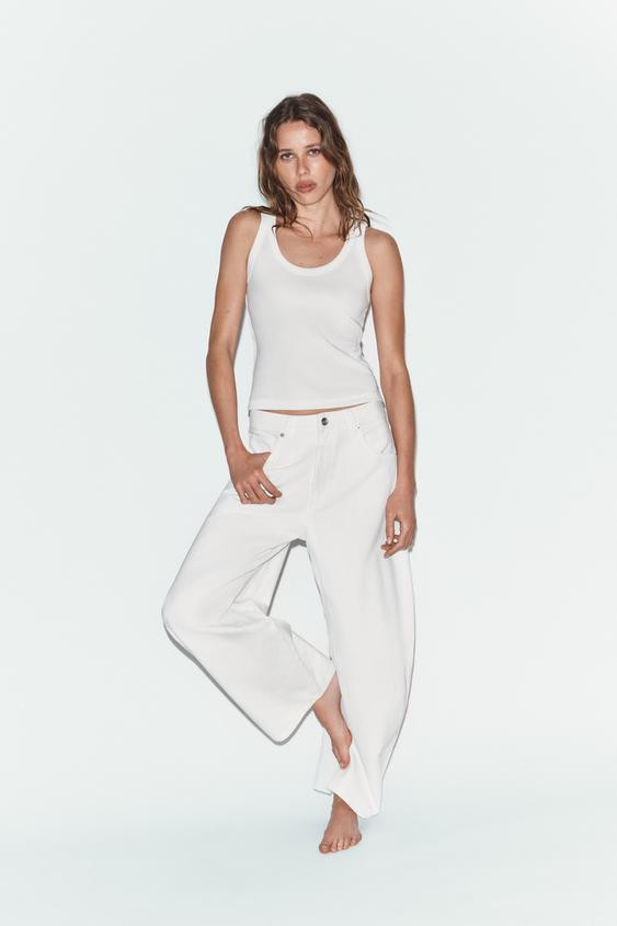 TRF MID-RISE BALLOON JEANS | Zara US