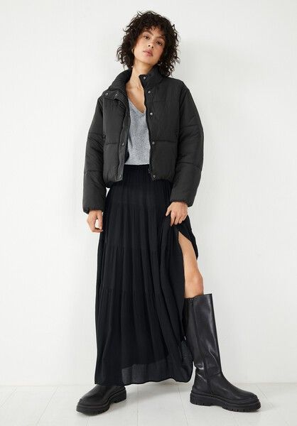 Branwen Textured Maxi Skirt | Hush Homewear (UK)