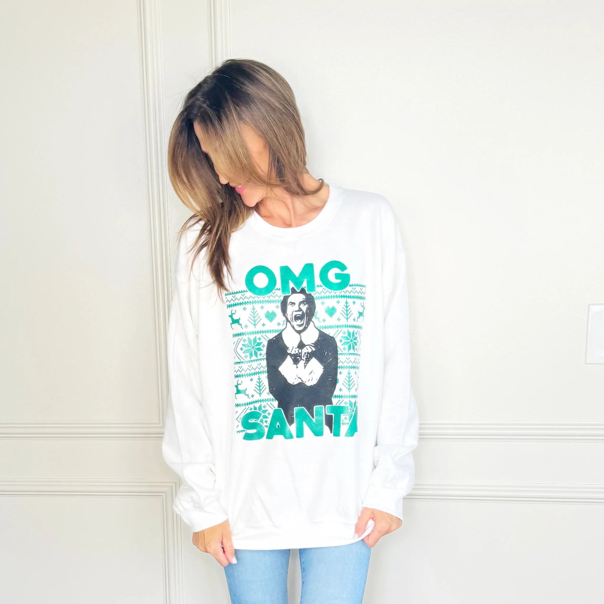 OMG Santa Sweatshirt | Poppy & Pine