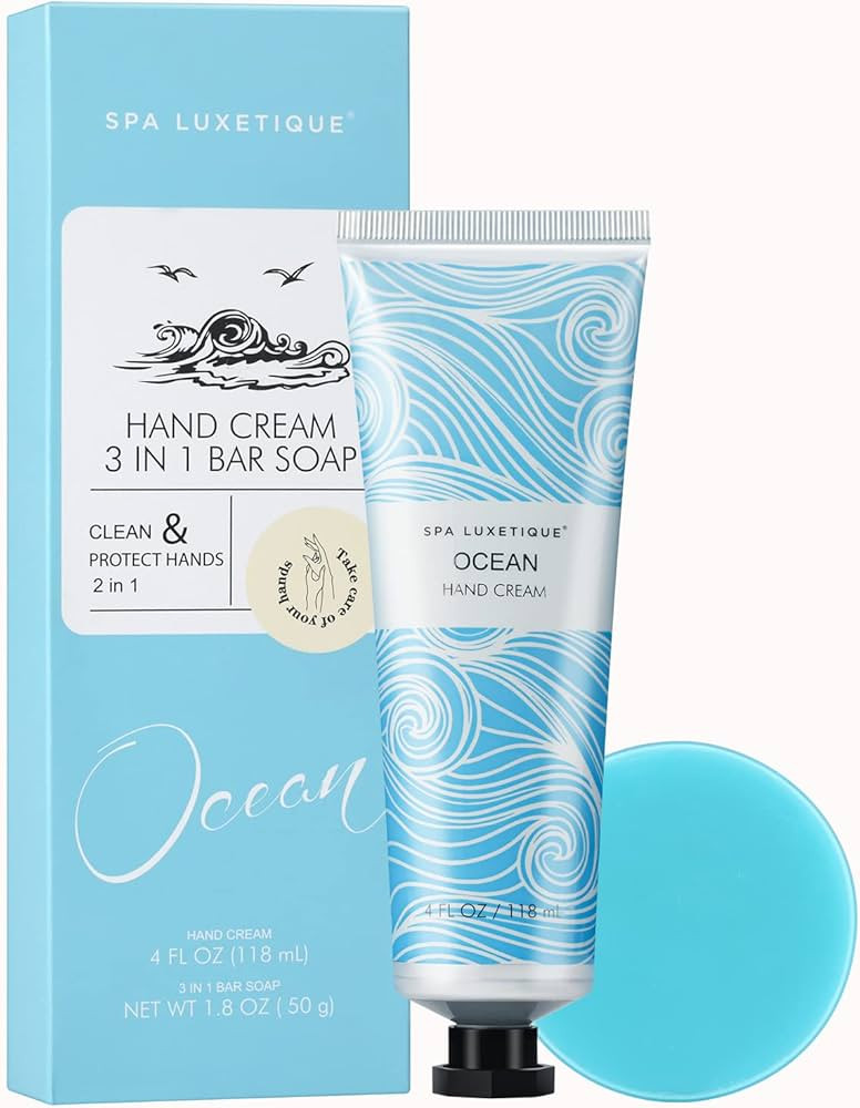 spa luxetique Hand Cream Hand Cream Set Gift Travel Size Ocean Scented Hand Lotion with Natural A... | Amazon (US)