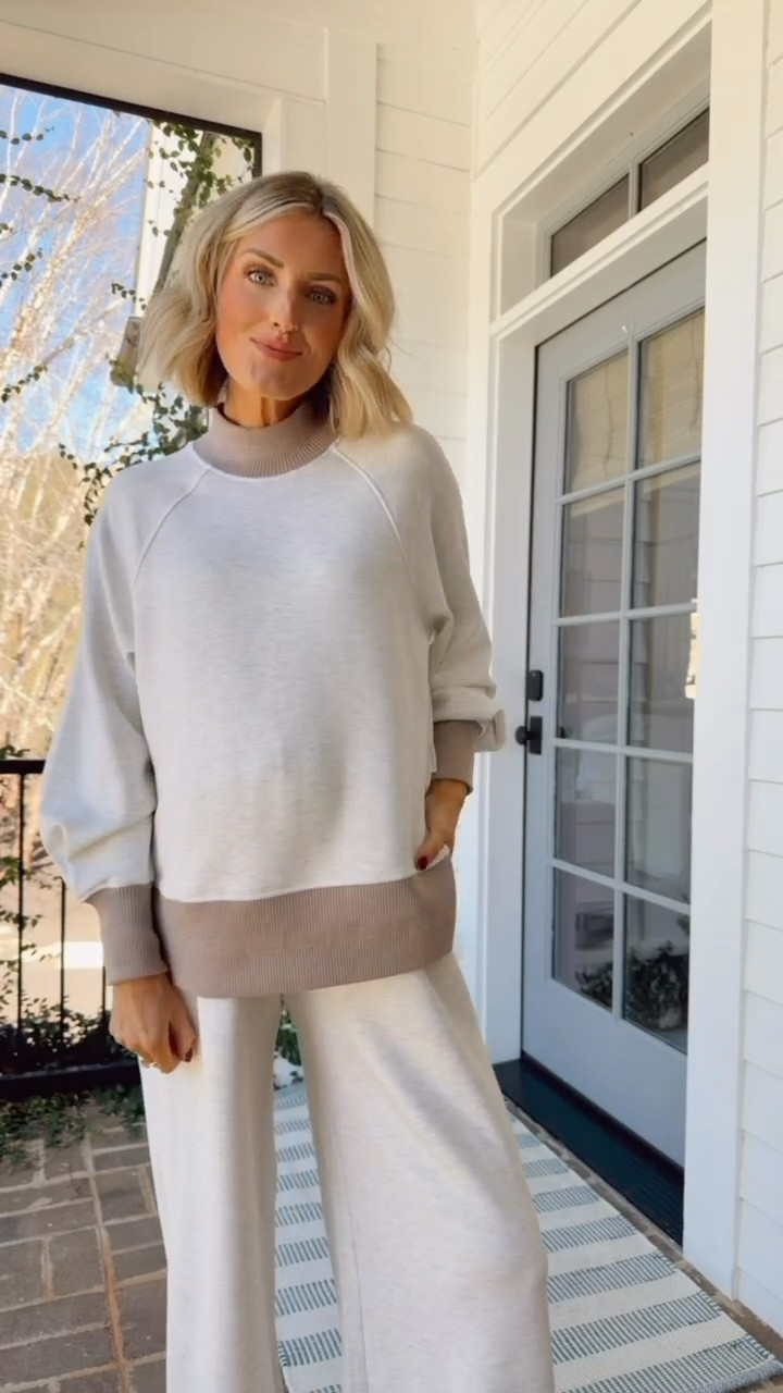 A Varley set is an awesome gift for her this Christmas! I love my Varley pieces - so soft & so comfortable! Great for lounging around, working from home, traveling, etc! Wearing S in pullover & M in pants!

Loverly Grey, Varley, loungewear, lounge set, travel outfit, airport outfit, sweatshirt, sweatpants 

#LTKGiftGuide