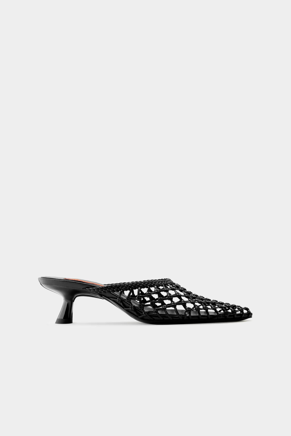 Knotted
           Gala Mule In Black | Simon Miller