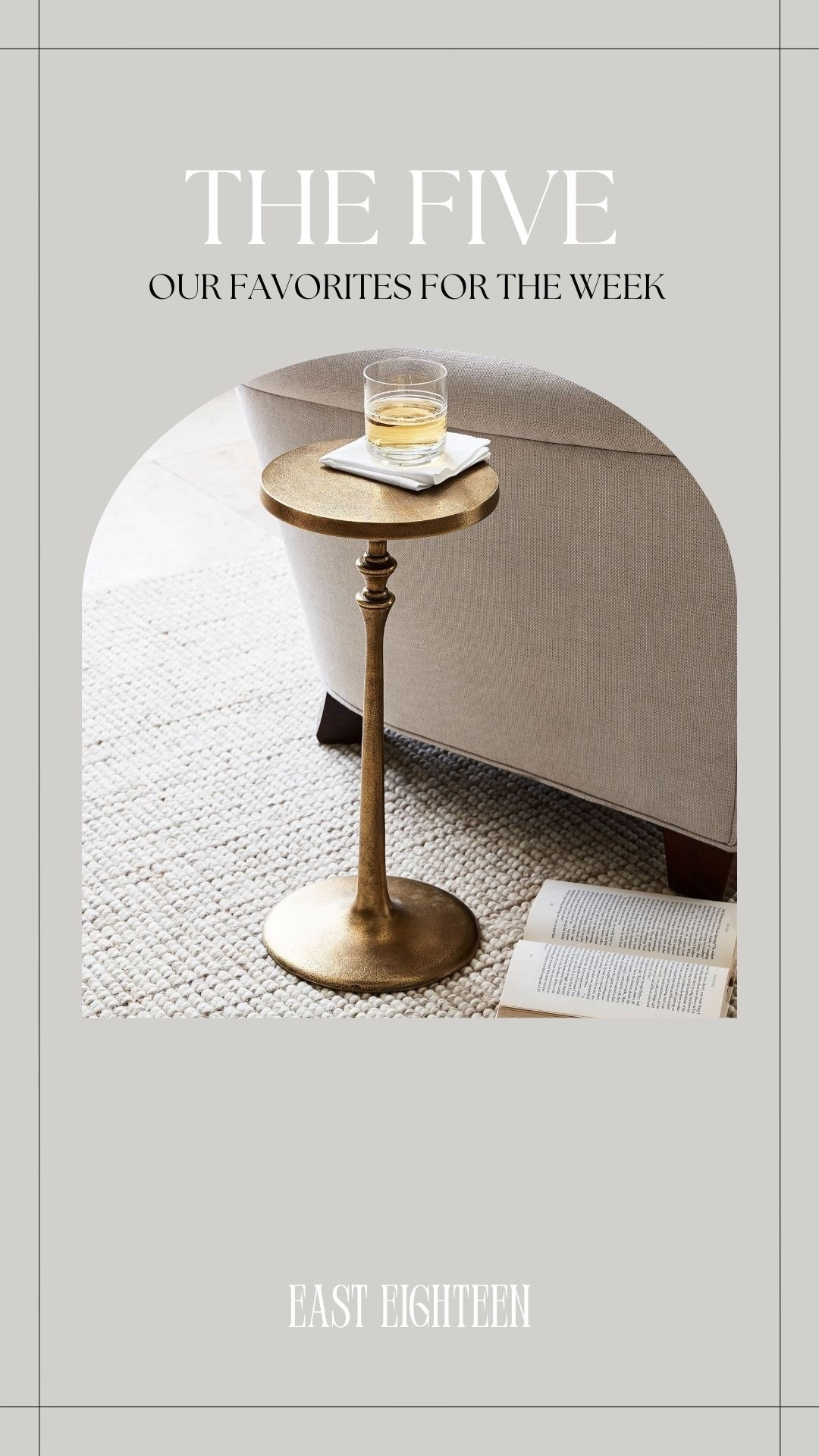 We love this sweet brass side table from Pottery Barn. The perfect resting spot for flowers, a drink or your favorite book. 

#LTKHome