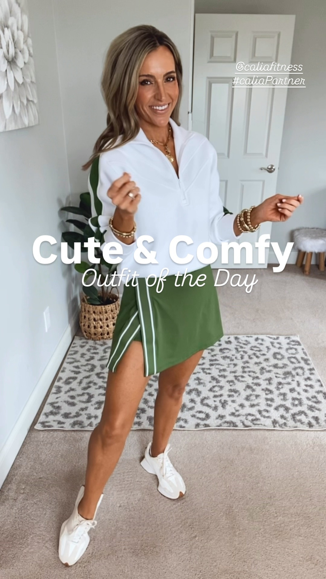 Sharing my cute, comfy & elevated OOTD from @caliafitness! Adorable athletic skort, the front slit is so fun and comfortable to move around in🙌 has built in shorts with pockets! The tank is the most perfect length with the best coverage! Plus it has a built in padded bra! You’re going to love this pullover! The material is crazy cozy & feels so high end!  Wearing xs in all! #caliaPartner

#LTKootd #LTKmomlife #LTKActive