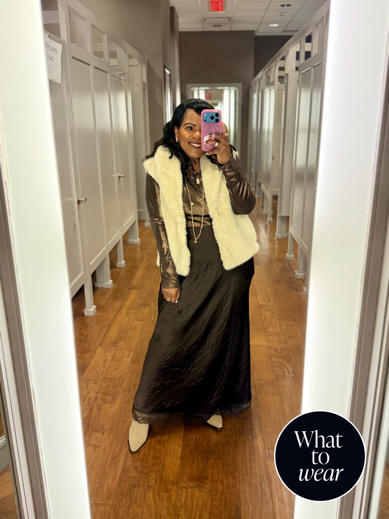 Jazz up your look for Thanksgiving dinner!! Loving chocolate brown and ivory right now!! 🤎🤎🤎🤎 LOFT for the win! 

#LTKMidsize #LTKPetite #LTKHoliday