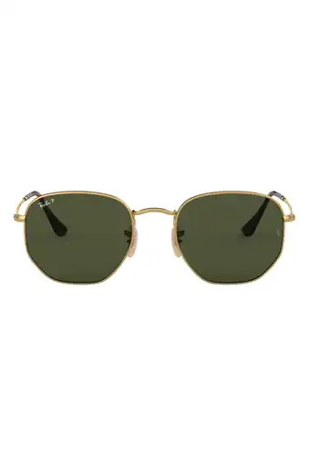 54mm Gradient Hexagonal Sunglasses | Nordstrom