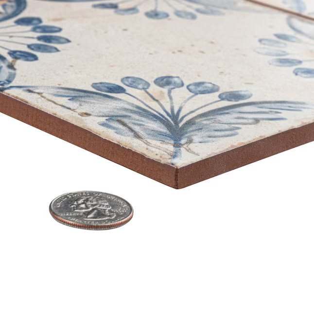 Affinity Tile Artisan Oldker 13-in x 13-in Matte Ceramic Patterned Standard Floor and Wall Tile (... | Lowe's
