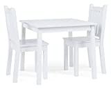 Humble Crew, White Kids Wood Square Table and 2 Chairs Set | Amazon (US)