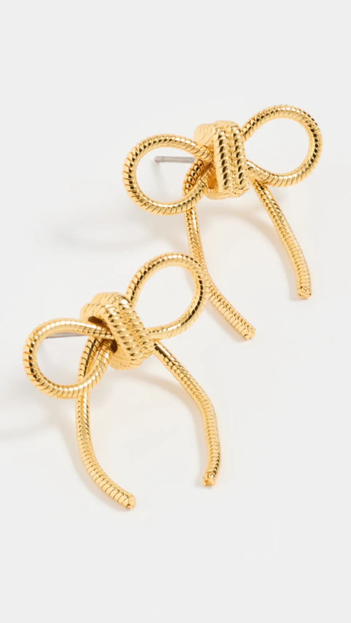 Madewell Snake Chain Bow Statement Earrings | Shopbop | Shopbop