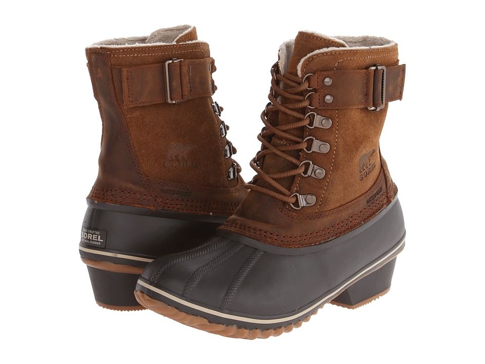 SOREL - Winter Fancytm Lace II (Elk/Grizzly Bear) Women's Boots | Zappos