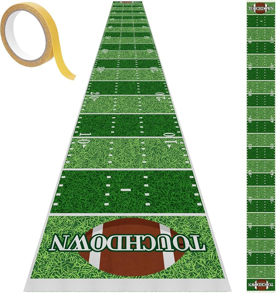 Football Floor Runner,118" Long Football Field Aisle Runner,Touchdown Football Runner Floor for S... | Amazon (US)