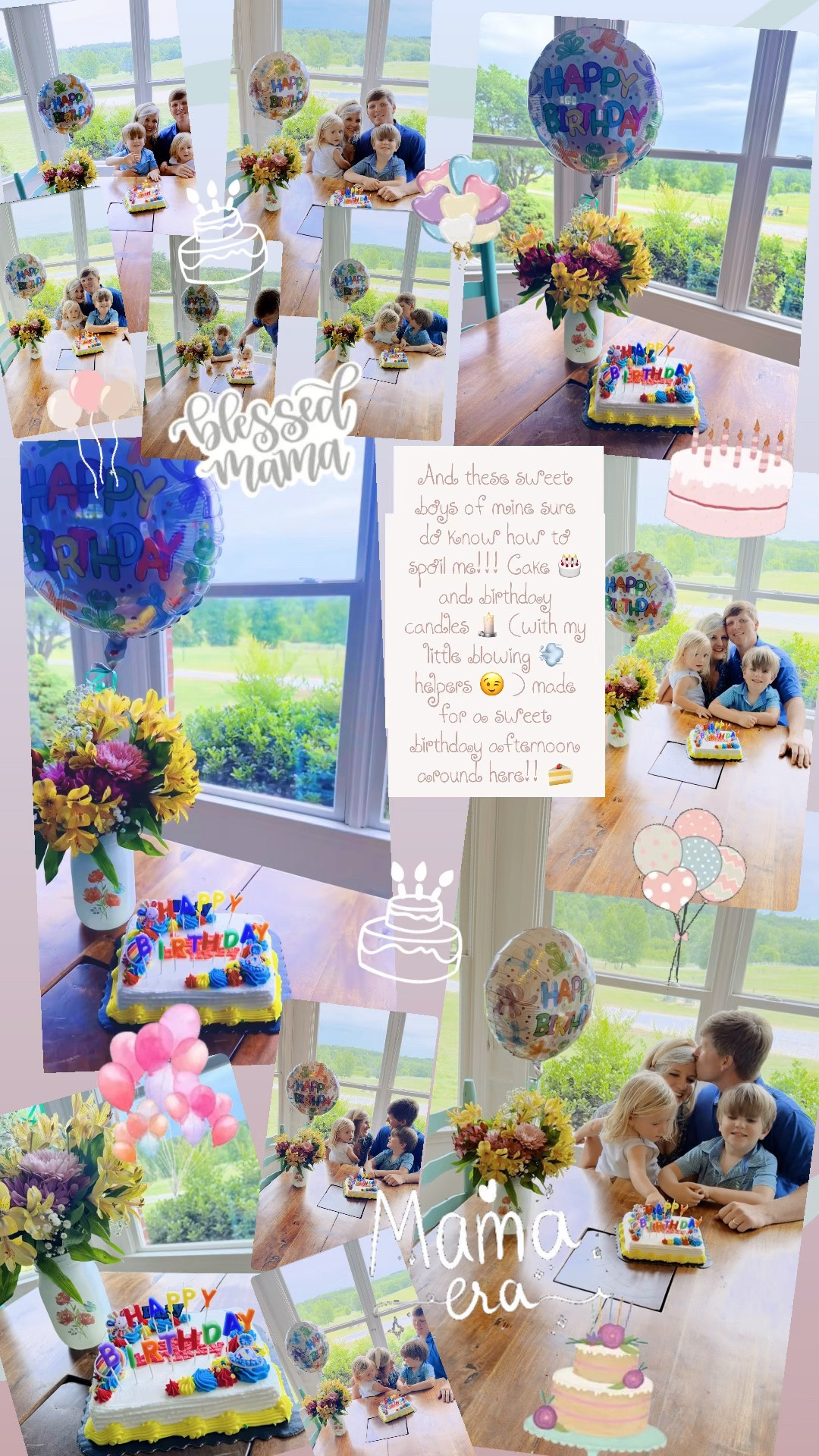And these sweet boys of mine sure do know how to spoil me!!! Cake 🎂 and birthday candles 🕯️ (with my little blowing 💨 helpers 😉 ) made for a sweet birthday afternoon around here!! 🍰