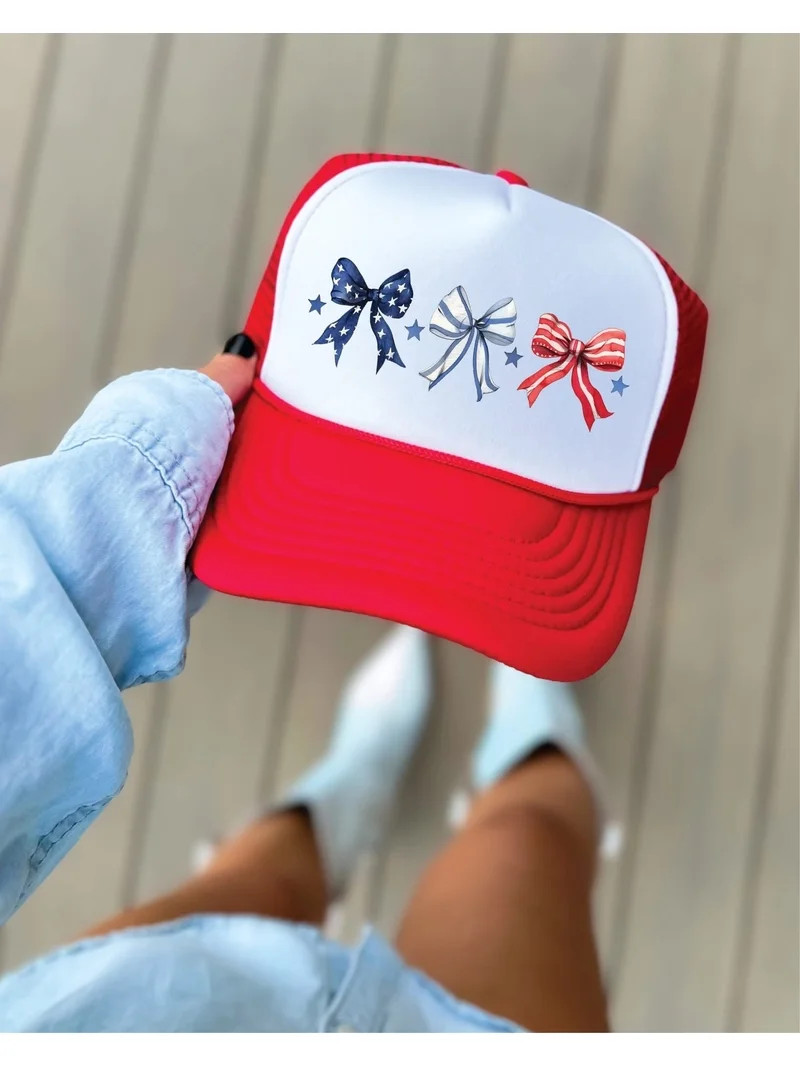 American Bows Red & White Unisex Foam Trucker Hat | Walmart (US)