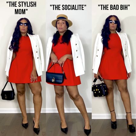 1 Outfit / 3 Vibes ➡️ You can easily change the feel of an outfit by changing out the accessories and footwear. Which vibe are you? IG: @MyTPSstyle

#ootd #outfitinspiration #reddress #dress #brunchoutfit #stylishmon 

#LTKfit #LTKstyletip #LTKunder100
