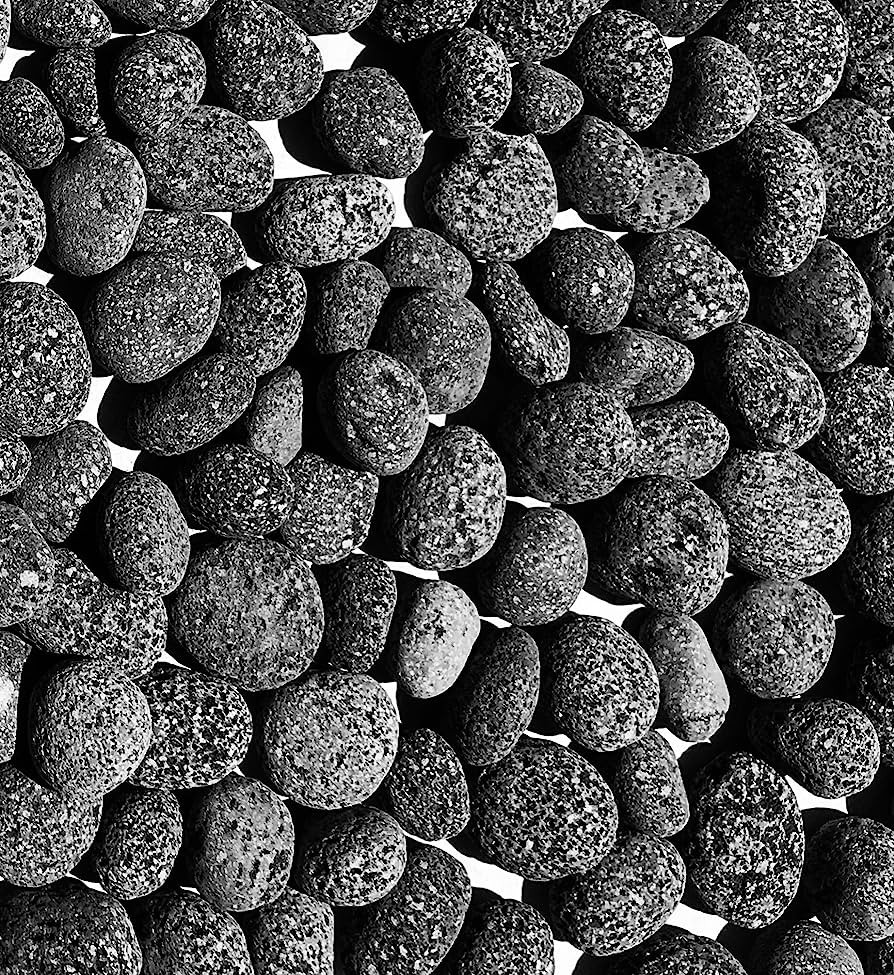 Lava Rock. 1 to 2 inch - 20 lbs. Tumbled Black/Gray Natural Lava Pebbles. for Outdoor Gas Fire Pi... | Amazon (US)