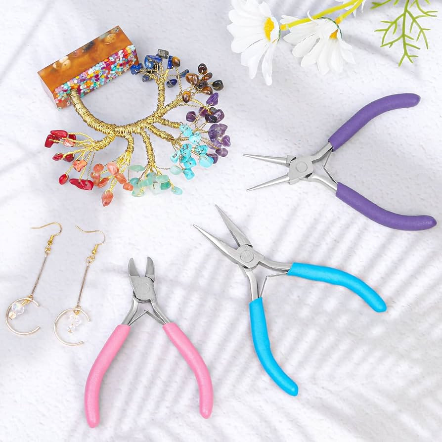 Pliers for Jewelry Making, Shynek Jewelry Pliers Set Includes Needle Nose Pliers, Round Nose Plie... | Amazon (US)