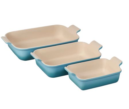 The Heritage Set of 3 Rectangular Baking Dishes
LE CREUSET
Sale 30% off! 
New price $134.99

#LTKGiftGuide #LTKsalealert #LTKhome