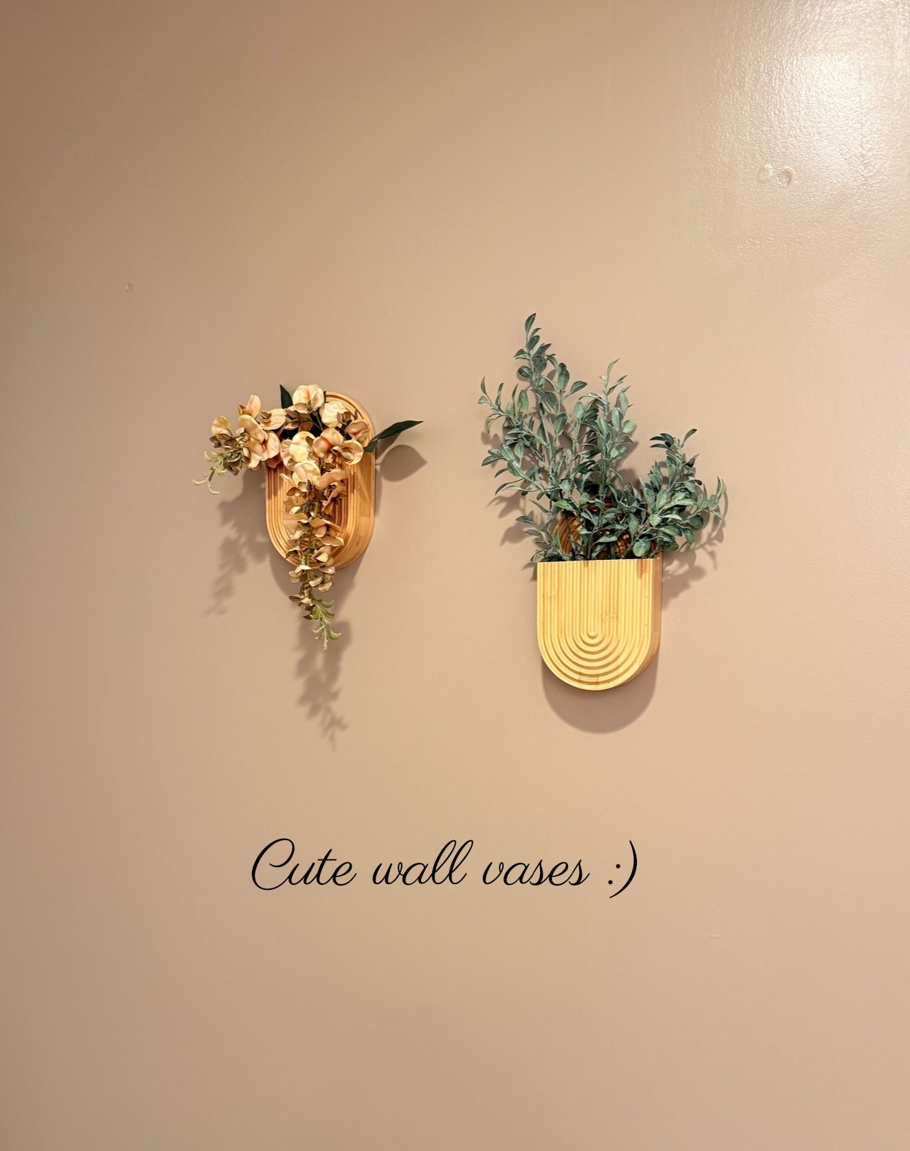 We recently repainted a wall in our bathroom and added these cute wall vases from Amazon. The faux plants I got go so well with the vibe I was looking for :) Cute little refresh

#LTKHome #LTKSeasonal