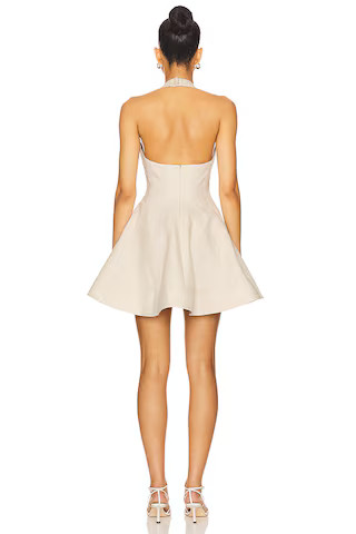 Cassia Mini Dress in Sand | Revolve Clothing (Global)
