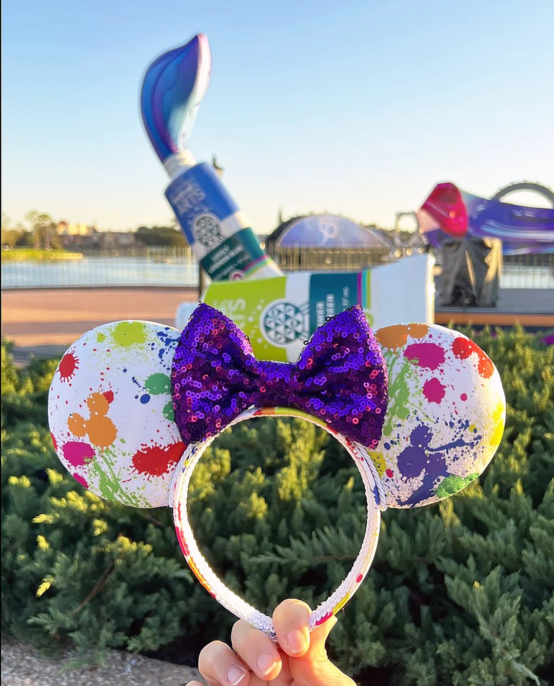 Festival of the Arts Watercolor Inspired Mouse Ears, Disney Ears, Minnie Ears, Mickey Ears, Disne... | Etsy (US)