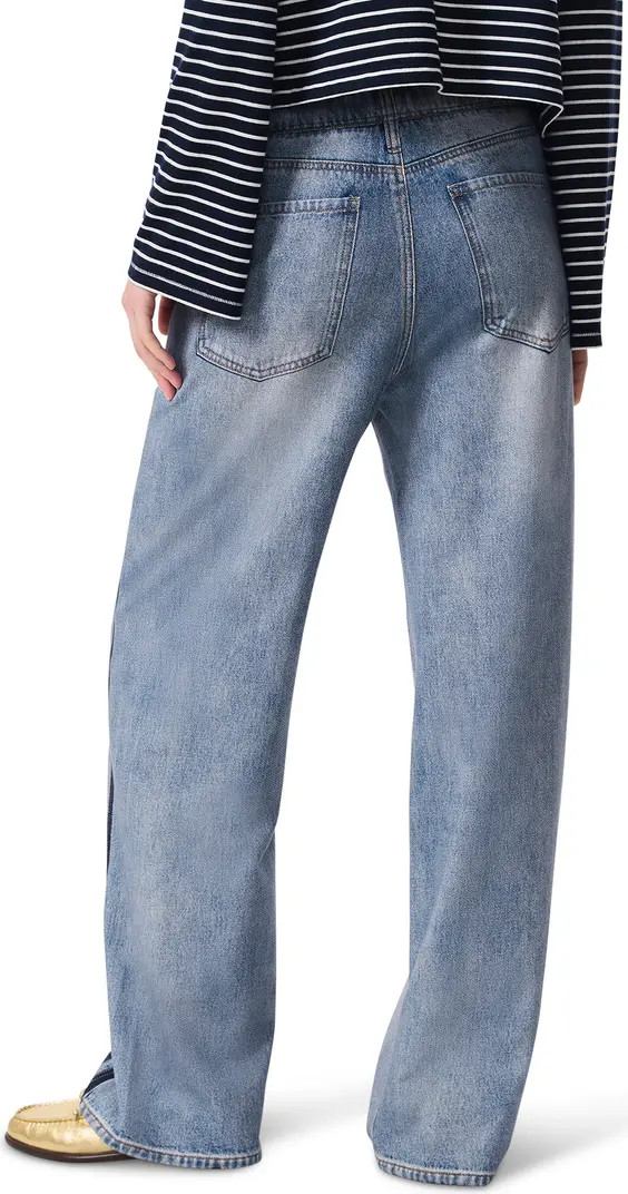 Miramar Track Stripe Cotton Terry Sweatpant Jeans | Nordstrom