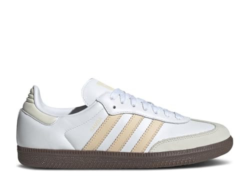 adidas Samba OG Women's Shoes, Cloud White/Sand Strata/Off White, Size 6 | Amazon (US)