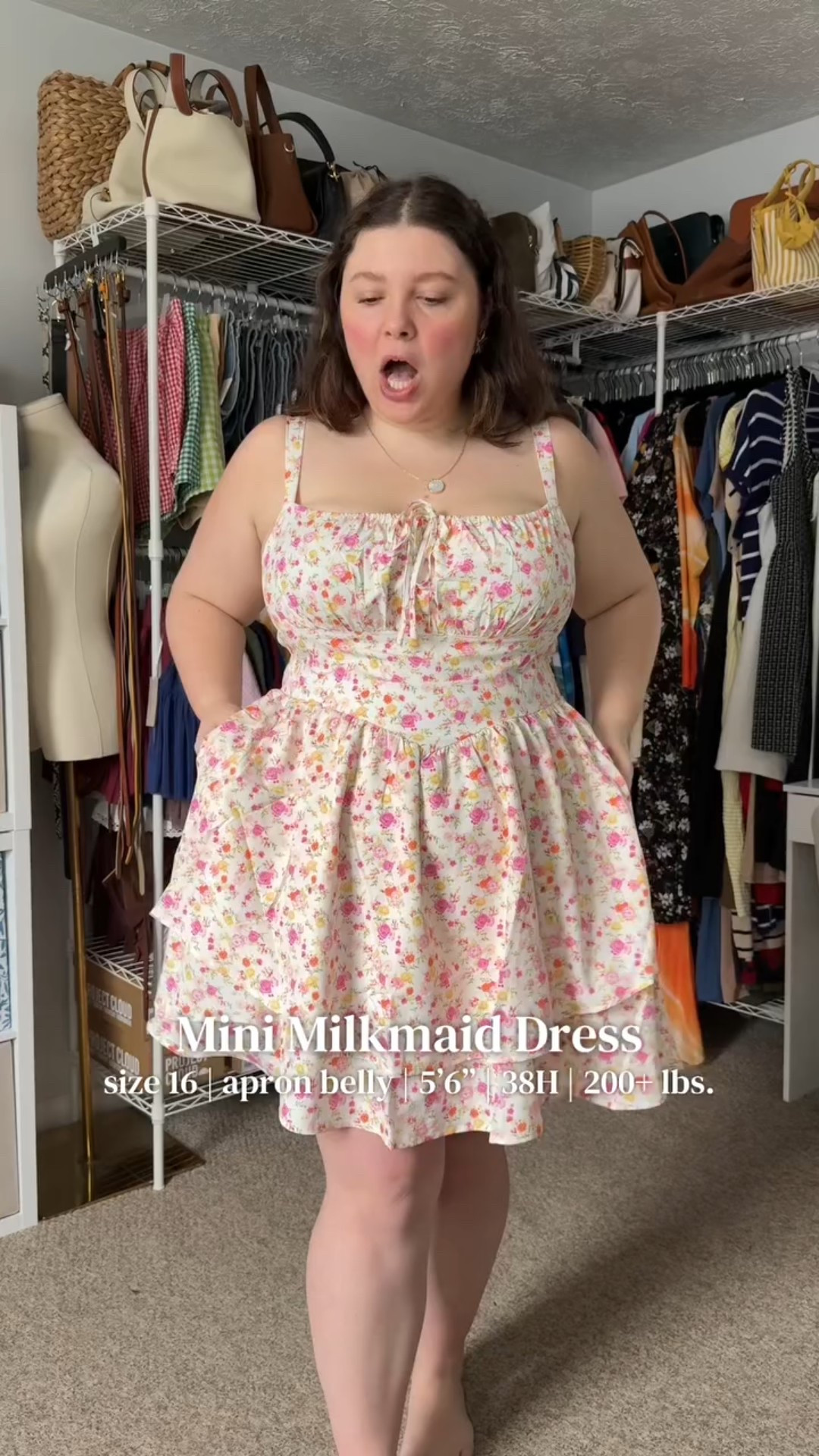 OMG 🥹🌷🌼 #minimilkmaiddress #milkmaiddress #milkmaiddresses #plussizemilkmaiddress #tiktokshopcreatorpicks Karin US Shop