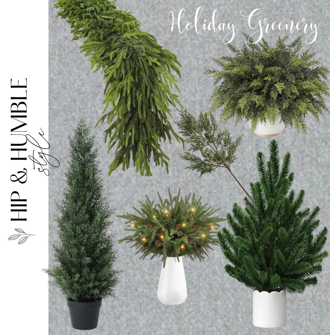 Christmas greenery and garland - Christmas home decor , cedar garland and stems 

#LTKHoliday #LTKSeasonal #LTKHome