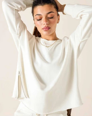 Frenchie Zip Side Crewneck | Mersea (US)